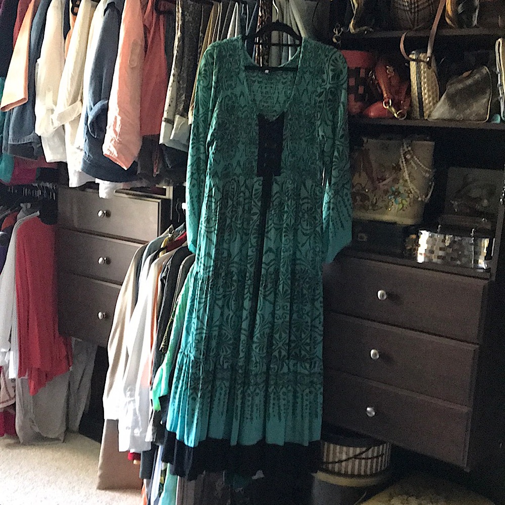 Lotustraders Peasant Dress Long Maxi L - XL